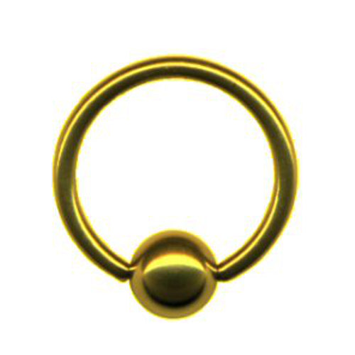 Klemmring BCR Piercing im Goldfarben