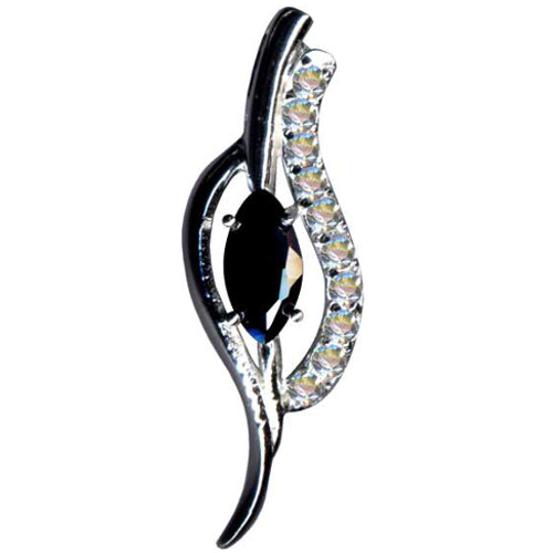 Kettenahnhänger elegantes Design 925er Silber Zirkonia