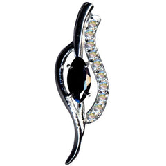 Kettenahnhänger elegantes Design 925er Silber Zirkonia