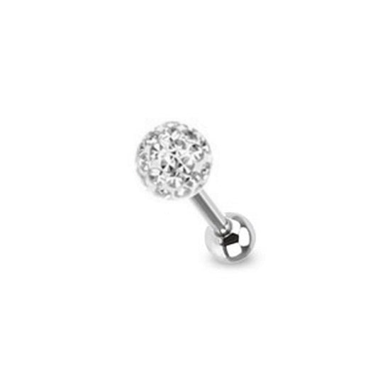 Piercing Barbell Multi Kristall Strass Steinchen mit Epoxy Beschichtung - Cristal-Jewelry