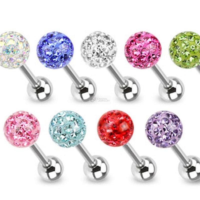 Zungenpiercing Barbell Schmuck Chirurgenstahl Auswahl Cristal Jewelry