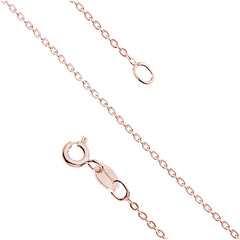 Halskette Kette aus 925er Silber Zirkonia Damen fein elegant roségoldfarben